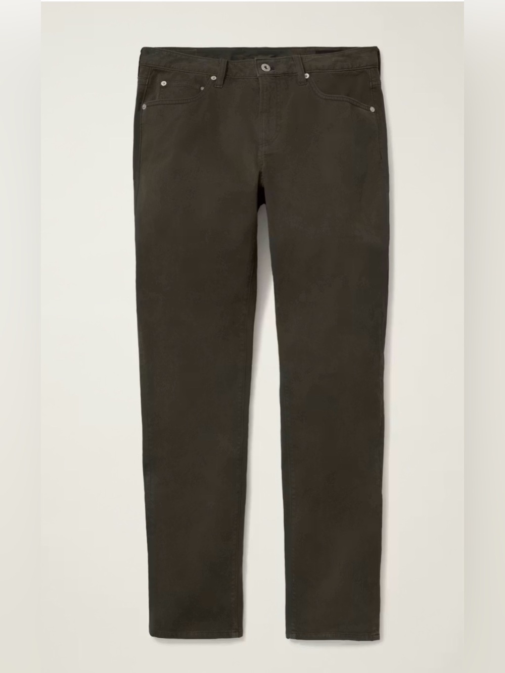 Italian Brushed 5-Pocket Pants Dark Steel 36x30 Slim